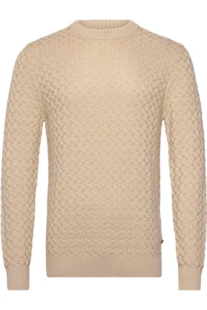 Matinique Matriton Tops Knitwear Round Necks Beige