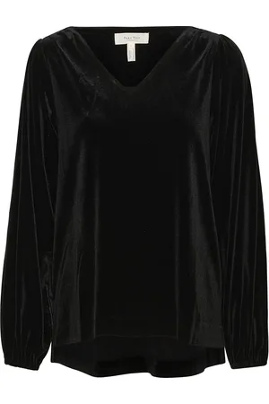 Part Two Madispw Bl Tops Blouses Long-sleeved Black