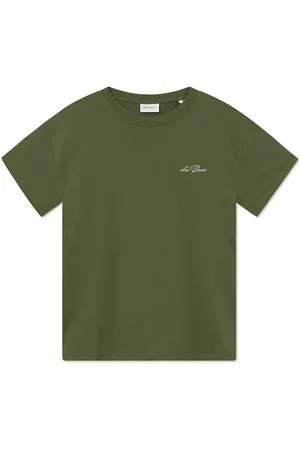 Les Deux Crew T-Shirt Tops T-Kortærmet Skjorte Green