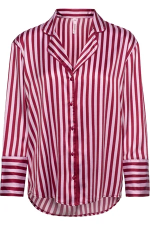 Hunkemöller Satin Long-Sleeved Jacket Top Pink