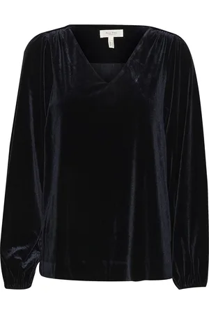 Part Two Madispw Bl Tops Blouses Long-sleeved Navy