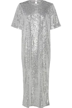 INWEAR Barbaraiw Long Dress Knælang Kjole Silver