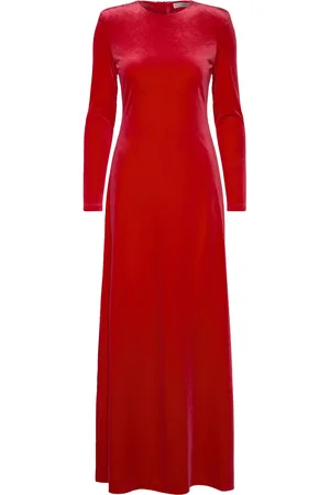 INWEAR Brendaiw Long Dress Maxikjole Festkjole Red