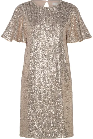 INWEAR Barbaraiw Short Dress Dresses Evening Dresses Gold