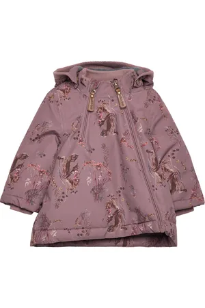 Mikk-Line Polyester Baby Jacket - Aop Outerwear Jackets & Coats Winter Jackets Purple