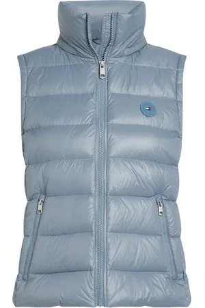 Tommy Hilfiger Lw Down Feminine Gloss Vest Vests Padded Vests Blue