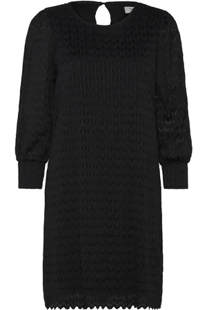 FRANSA Frchantal Dr 1 Knælang Kjole Black