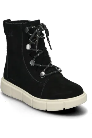 sorel Explorer Iii Joan Wp Shoes Boots Ankle Boots Ankle Boots Flat Heel Black