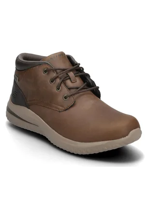 Skechers Mens Delson 3.0 - Brandis - Waterproof Snørestøvler Brown
