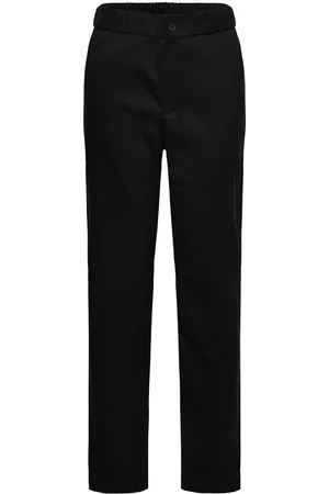 Lindex Trousers Occasional Flannel Bottoms Trousers Black
