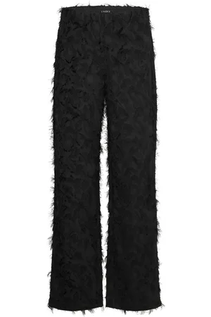 Lindex Trouser Nora Fringe Bottoms Trousers Suitpants Black