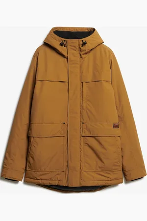 Superdry Surplus Hooded Parka Parka Jakke Brown
