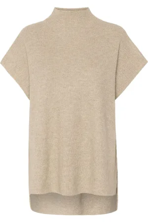 Cream Crstari Knit Slipover Tops Knitwear Jumpers Beige