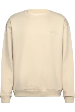 Les Deux Crew Sweatshirt Tops Sweatshirts & Hoodies Hoodies Cream