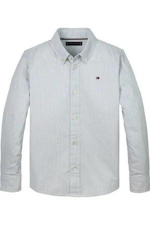 Tommy Hilfiger Flex Ithaca Shirt Ls Tops Shirts Long-sleeved Shirts Blue