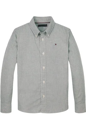 Tommy Hilfiger Flex Ithaca Shirt Ls Tops Shirts Long-sleeved Shirts Navy