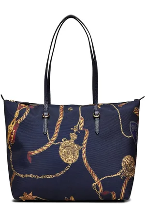 Ralph Lauren Nylon Medium Keaton Tote Bag Shopper Taske Navy
