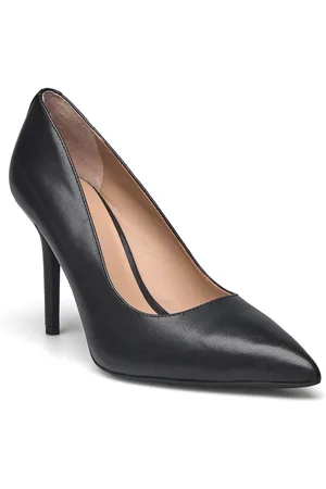 Ralph Lauren Lindella Ii Burnished Leather Pump Shoes Heels Pumps Classic Black