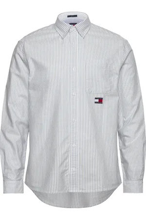Tommy Hilfiger Tjm Stripe Oxford Shirt Ext Tops Shirts Casual Blue