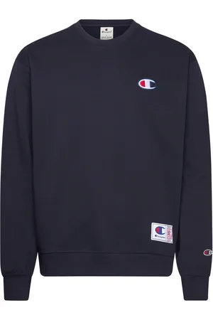 Champion Crewneck Sweatshirt Tops Sweatshirts & Hoodies Sweatshirts Navy