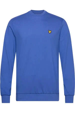 Lyle & Scott Crew Neck Fly Fleece Sport Sweatshirts & Hoodies Sweatshirts Blue