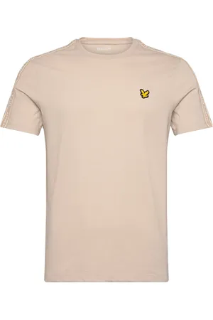 Lyle & Scott Tape T-Shirt Sport Men Men Sports Clothes Sport Tops Sport T-Skjorte Beige