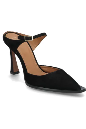 ATP Atelier Zimella Black Camoscio Designers Heels Pumps Classic Black