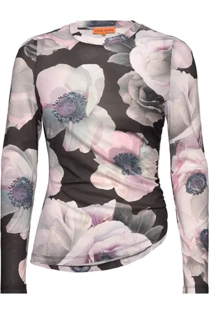 STINE GOYA Asymmetric Long Sleeve Top, 2245 Dr Designers T-shirts & Tops Long-sleeved Multi/patterned