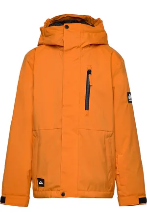 Quiksilver Mission Solid Youth Jk Outerwear Snow-ski Clothing Snow-ski Jacket Orange