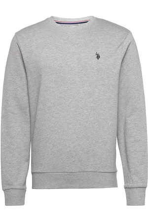 U.S. Polo Assn. Uspa Sweat O Neck Adler Men Tops Sweatshirts & Hoodies Sweatshirts Grey