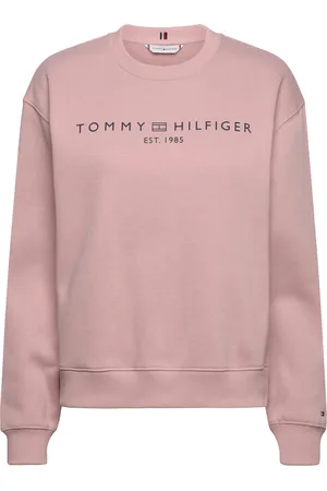 Tommy Hilfiger Mdrn Reg Corp Logo C-Nk Swtshrt Tops Sweatshirts & Hoodies Sweatshirts Pink