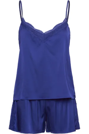 Rosemunde Rhjasmine Woven Nightset Pyjamas Nattøj Blue