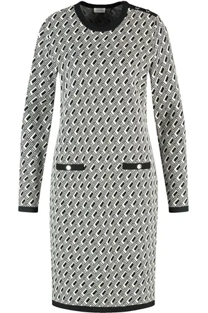 Gerry Weber Dress Knit Knælang Kjole Cream
