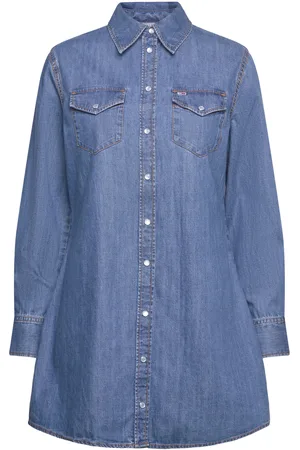 Tommy Hilfiger Regular Western Dress Kort Kjole Blue