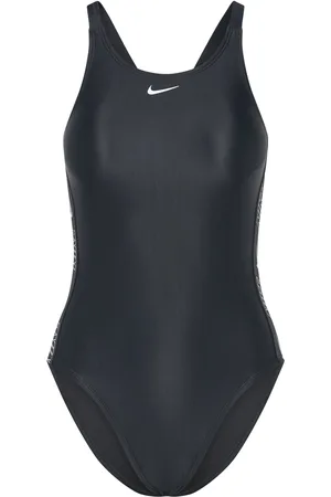 Nike Nike Logo Tape Fastback Piece Sport Women Sport Clothing Sport Swimwear Sport Swimsuits Black