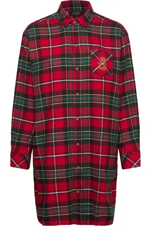 Ralph Lauren Lrl L/S His Sleepshirt Top Red