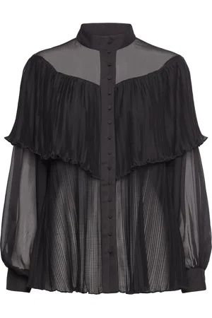 Bruuns Bazaar Rosalibbmeasi Shirt Tops Blouses Long-sleeved Black
