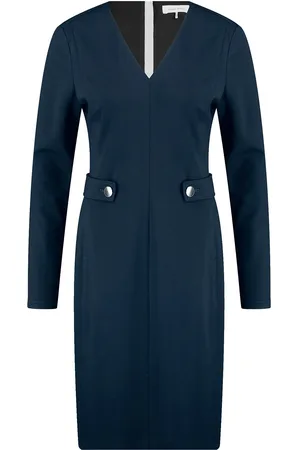 Gerry Weber Dress Jersey Knælang Kjole Navy