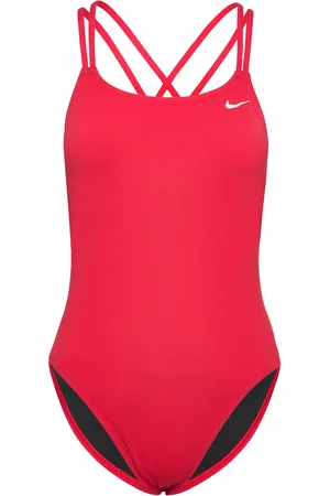 Nike Nike Hydrastrong Solid Spiderback Piece Sport Swimsuits Red