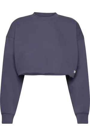 Björn Borg Studio Over D Cropped Crew Sport Women Sport Clothing Sport Sweatshirts & Hoodies Sport Sweatshirts Navy