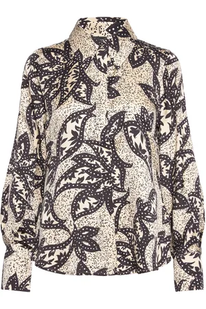 Bruuns Bazaar Floretbbelas Shirt Tops Shirts Long-sleeved Beige