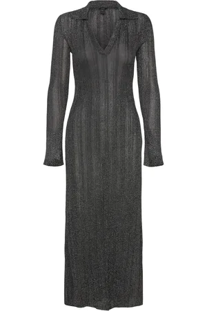 Lindex Dress Zoey Knælang Kjole Black