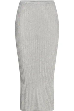 Lindex Skirt Zelda Skirts Knee-length & Midi Skirts Silver