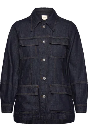 French Connection Finley Denim Jacket Jakke Denimjakke Navy
