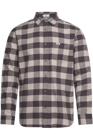 Wrangler 1 Pkt Shirt Tops Shirts Casual Grey