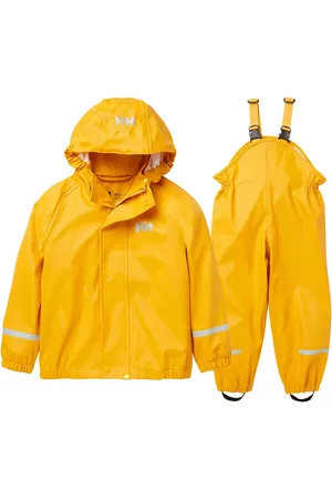 Helly Hansen K Bergen 2.0 Pu Rainset Sport Rainwear Rainwear Sets Yellow