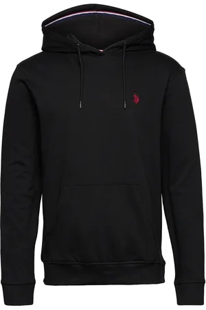 U.S. Polo Assn. Uspa Sweatshirt Brayden Men Tops Sweatshirts & Hoodies Hoodies Black