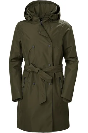 Helly Hansen W Welsey Ii Trench Insulated Sport Coats Trench Coats Khaki Green
