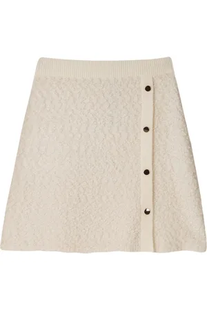 Ivo Nikkolo Knitted Short Skirt, Sander Skirts Short Skirts Cream