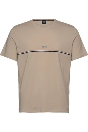 HUGO BOSS Unique T-Shirt Tops T-Kortærmet Skjorte Beige